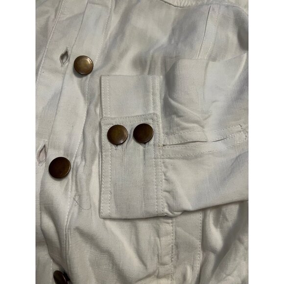 ASTARS White Blouse Jacket — Medium — NWTS - Picture 10 of 11